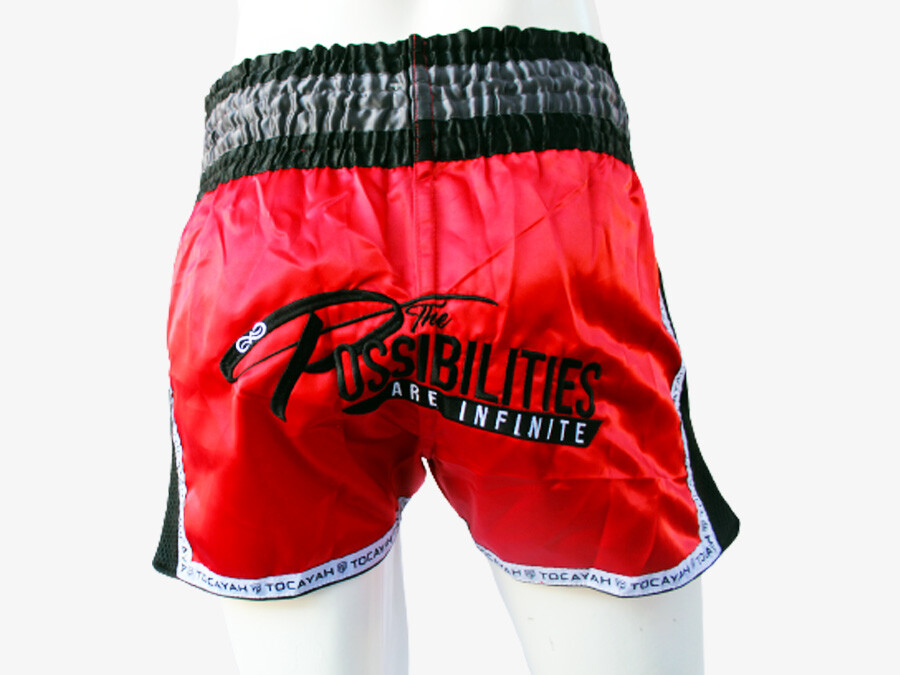 Classic Muay Thai Red Short 02