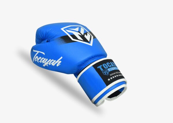 Tocayah Classic Muay Thai Blue Gloves - Image 4