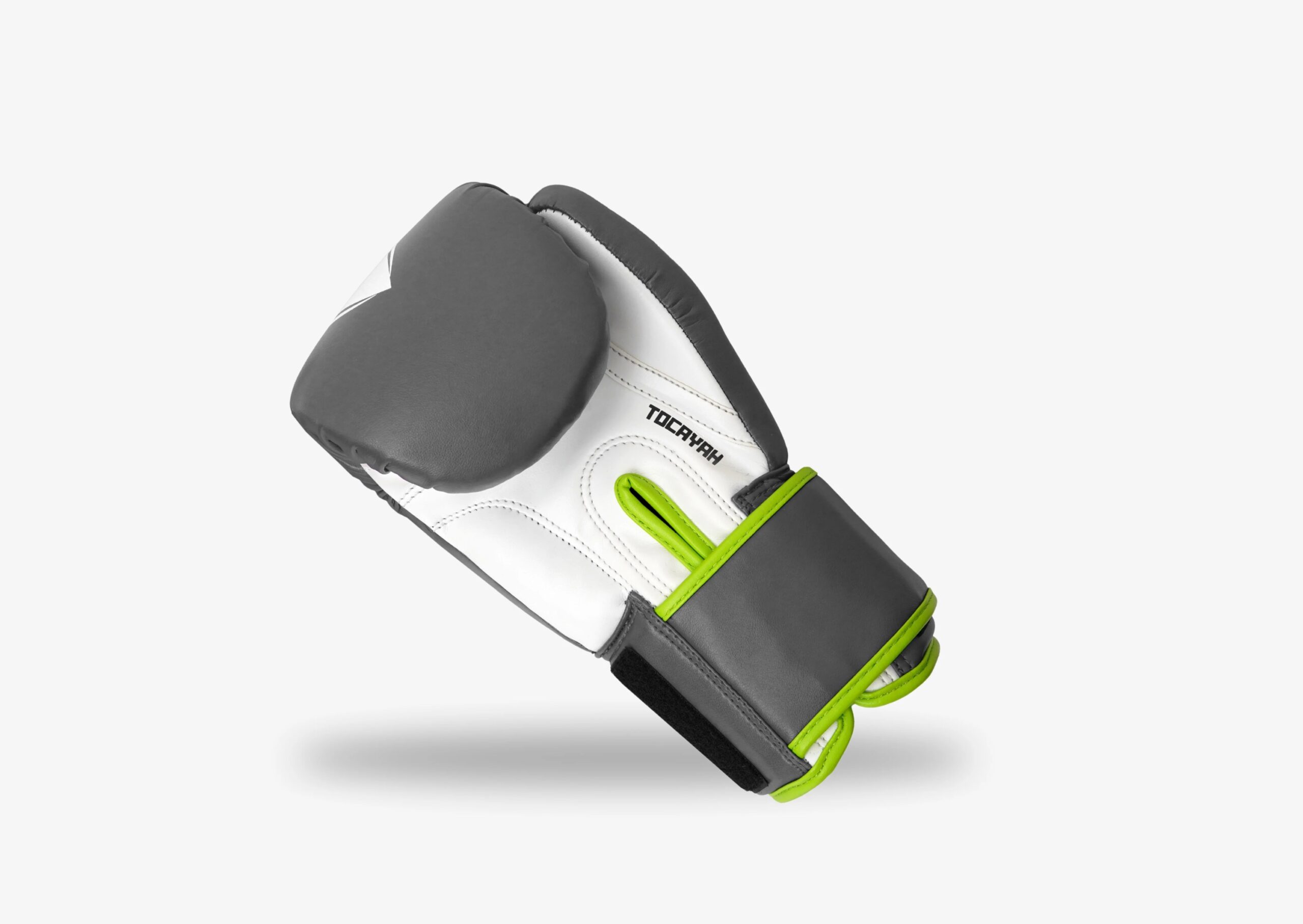 Tocayah Kids Training Gloves - Grey/Neon Green 3 Tocayah Kids Training Gloves - Grey/Neon Green - Image 3