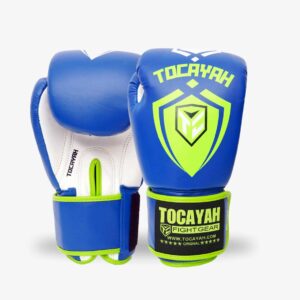 Tocayah Kids Training Gloves - Blue/Neon Green