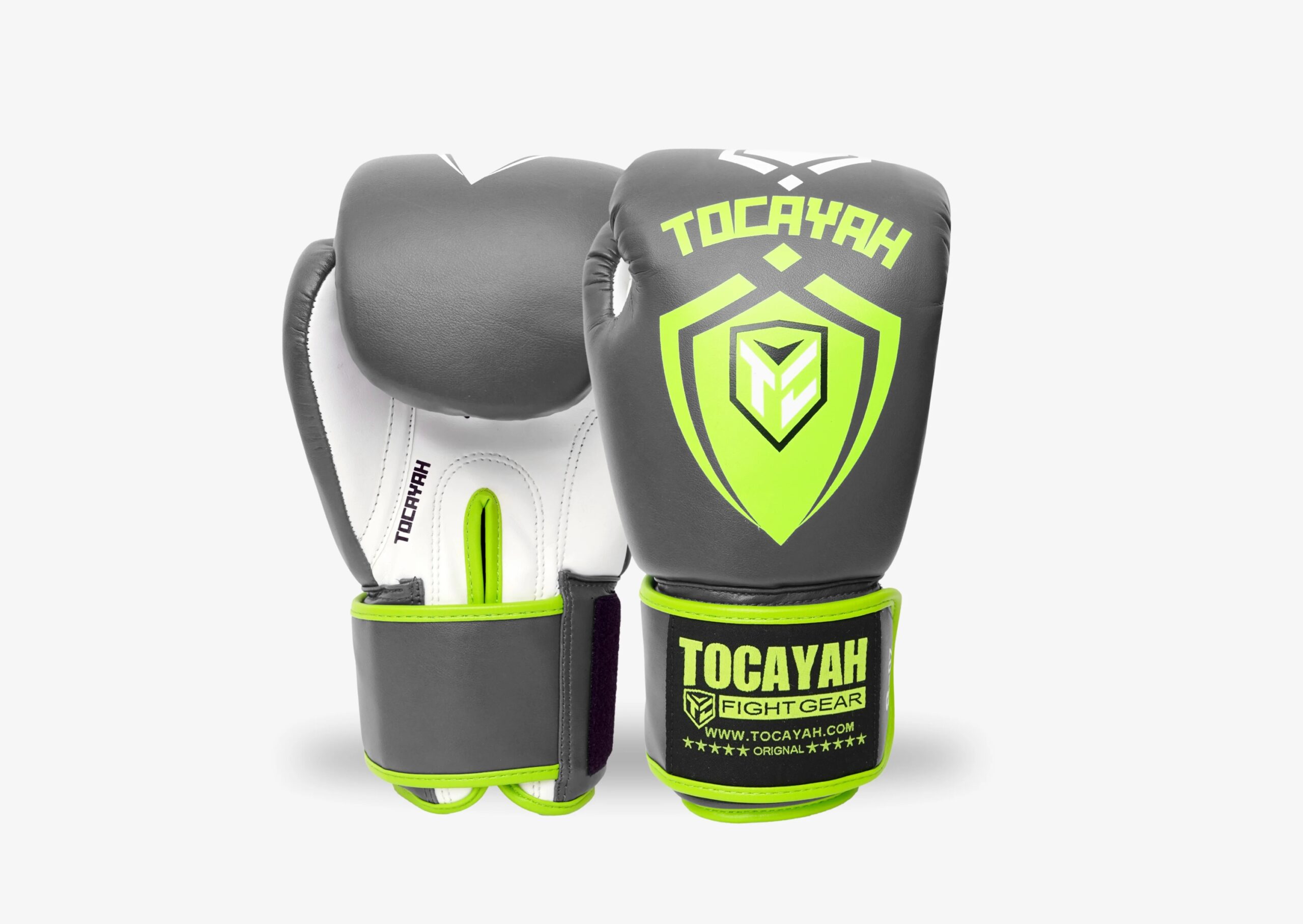 Tocayah Kids Training Gloves - Grey/Neon Green 4 Tocayah Kids Training Gloves - Grey/Neon Green - Image 4