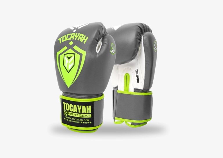 Tocayah Kids Training Gloves - Grey/Neon Green