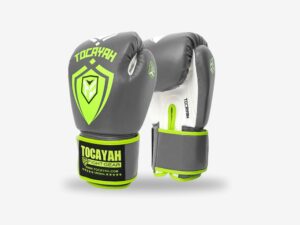 Tocayah Kids Training Gloves - Grey/Neon Green