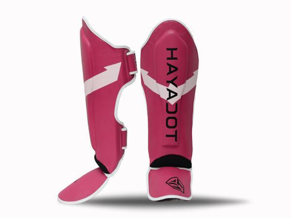pink shin guards position 2