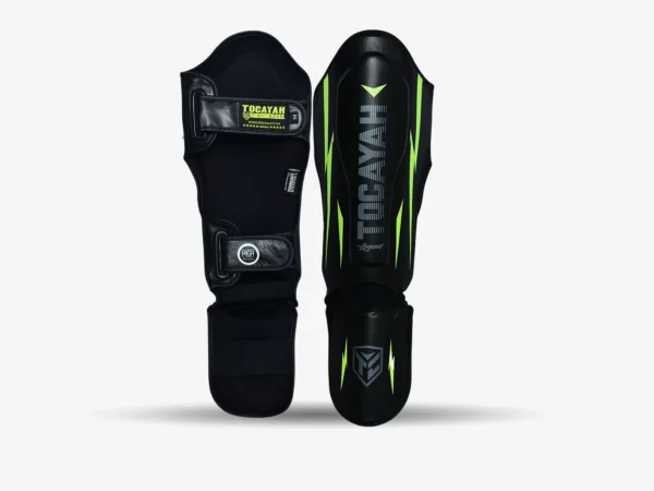 TOCAYAH LEGEND BLACK NEO YELLOW SHIN GUARD - Image 4