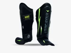 Tocayah Legend Black Neo Yellow Shin Guard