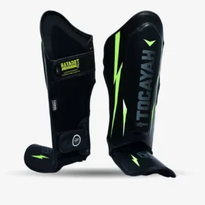 Tocayah Legend Black Neo Yellow Shin Guard