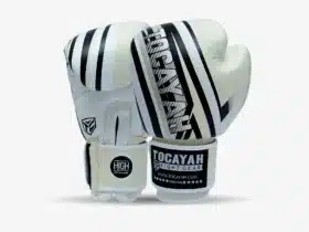 creamy white boxing gloves