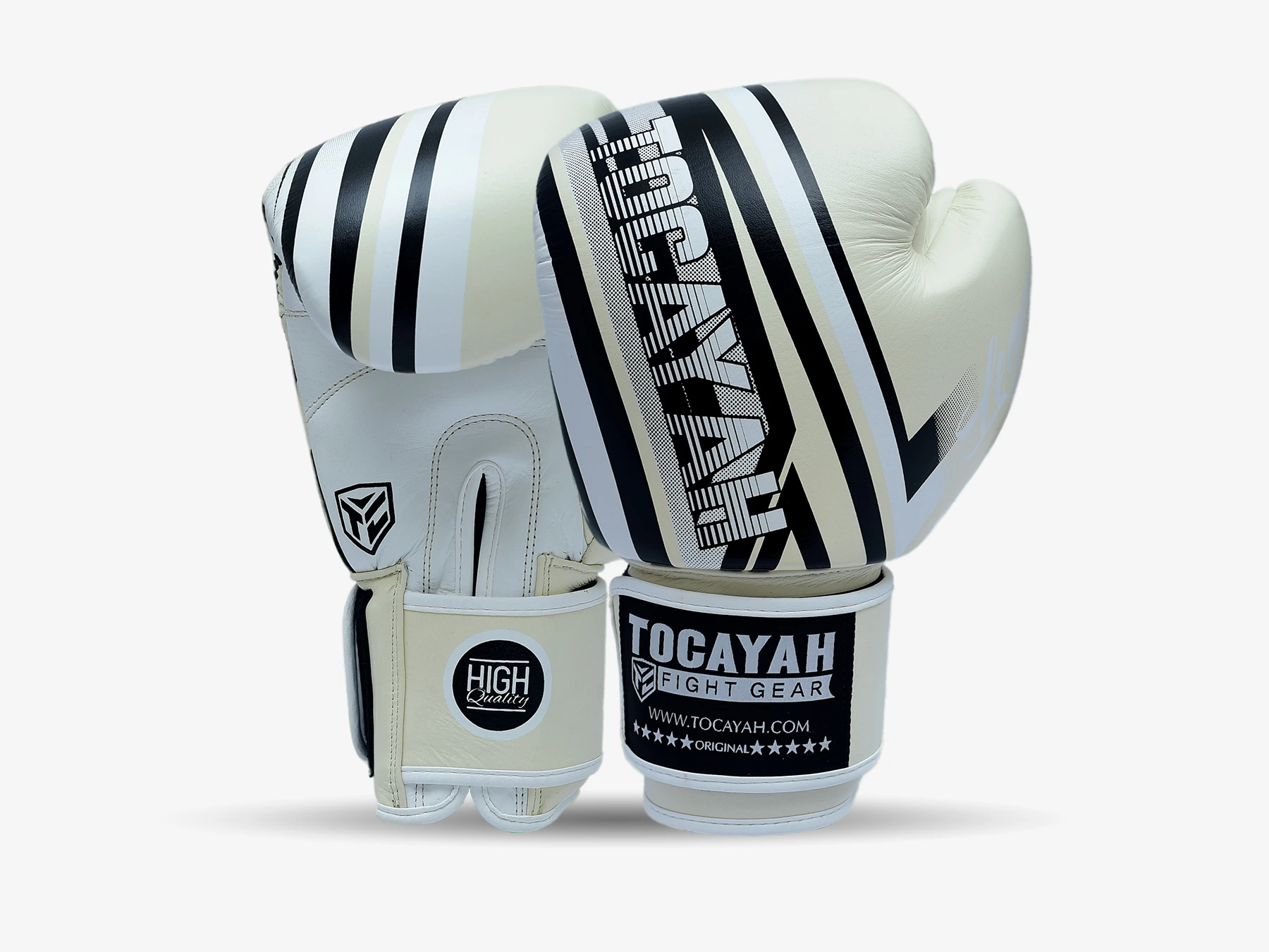 creamy white boxing gloves