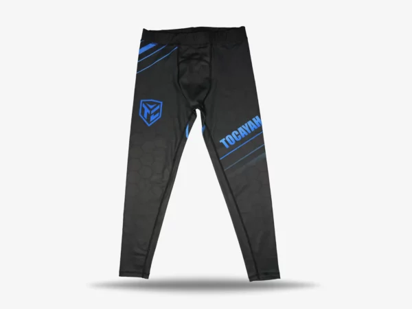 Tocayah octagon leggings blue and black 1