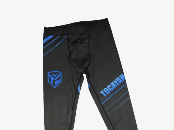 Tocayah octagon leggings blue and black 4