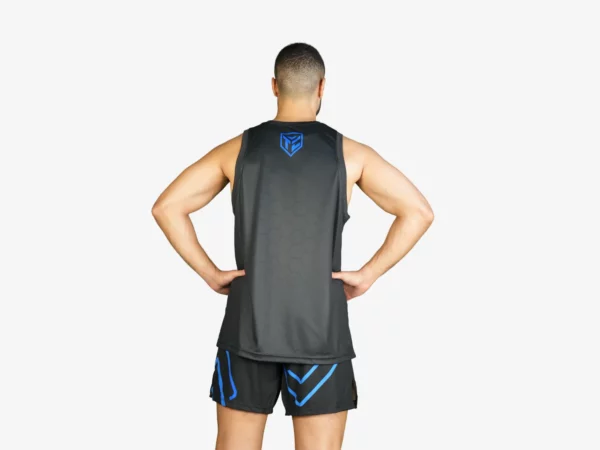 Tocayah octagon mma short blue and black8