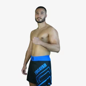 Tocayah Octagon MMA Short - Black/Blue