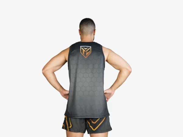 Tocayah Octagon MMA Short - Black/Golden - Image 2