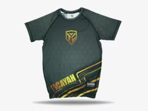 Tocayah Octagon 1.0 Rashguard Short Sleeves - Black/Golden