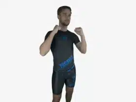 Compression Short Black with Blue