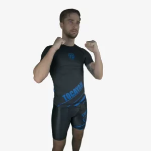 Tocayah Octagon Compression Short - Black/Blue