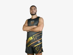 Tocayah Octagon Tank Top Black Golden