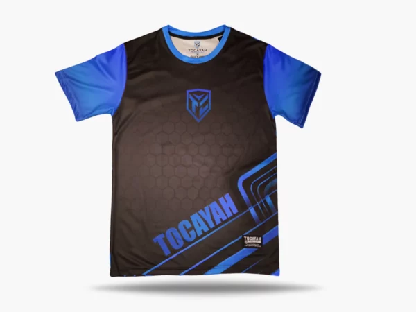 Tocayah octagon tshirt blue and black 3