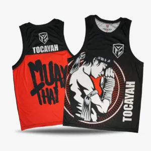 Tocayah Power Tank Top - Black/Red