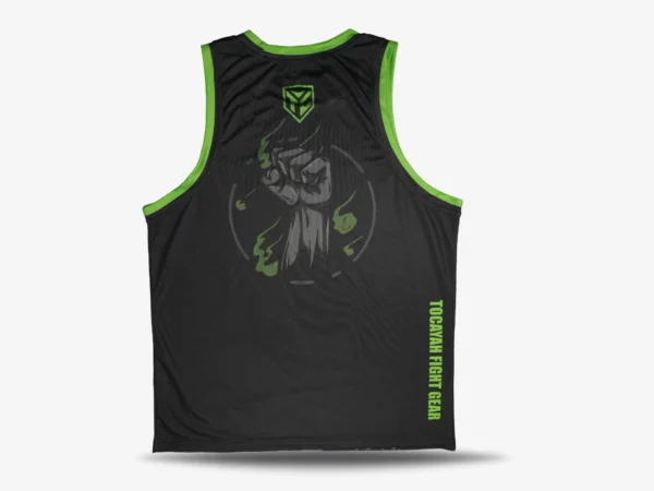 Tocayah Torro Tank Top - Black/Green - Image 2