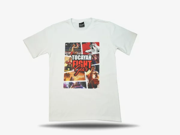 Tocayah Vice Fight T-Shirt - White/Red - Image 8