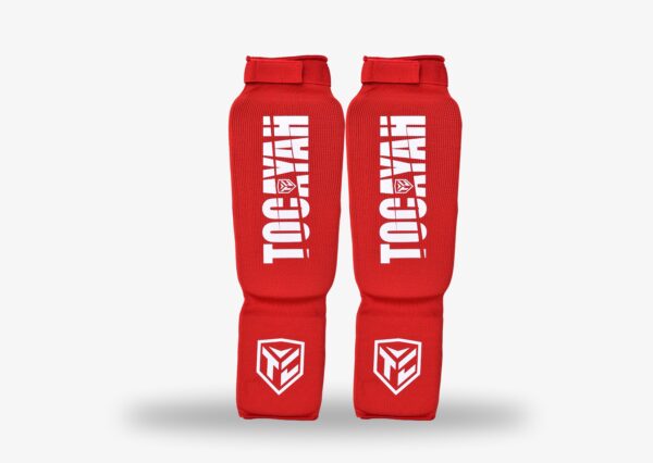 Red Shin Instep Guards