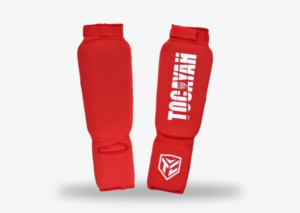 Tocayah Shin Instep Guard - Red - Image 2