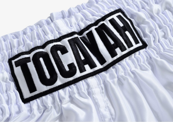 Tocayah Classic Spirit Muay Thai Short - White - Image 5