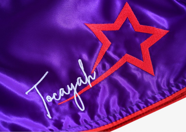 Tocayah Classic Spirit Muay Thai Short - Purple - Image 8