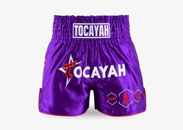 Tocayah Classic Spirit Muay Thai Short - Purple - Image 2