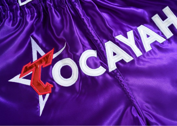 Tocayah Classic Spirit Muay Thai Short - Purple - Image 7