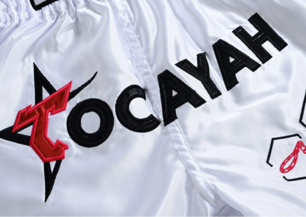 Tocayah Classic Spirit Muay Thai Short - White - Image 6