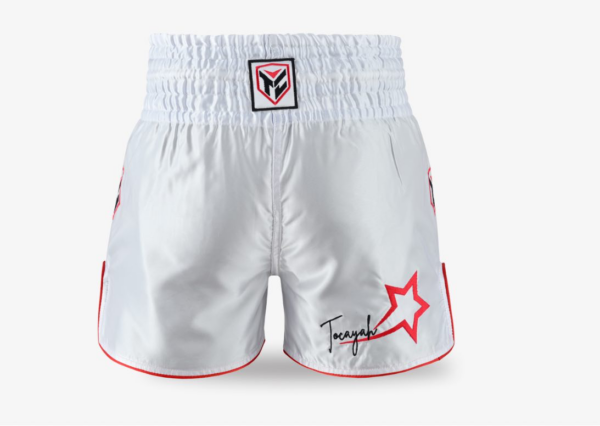 Tocayah Classic Spirit Muay Thai Short - White - Image 8