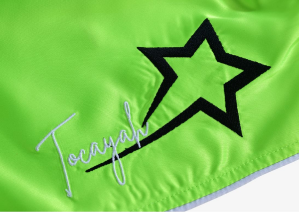 Tocayah Classic Spirit Muay Thai Short - Neo Green - Image 6