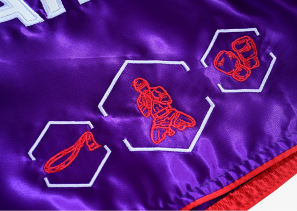 Tocayah Classic Spirit Muay Thai Short - Purple - Image 6