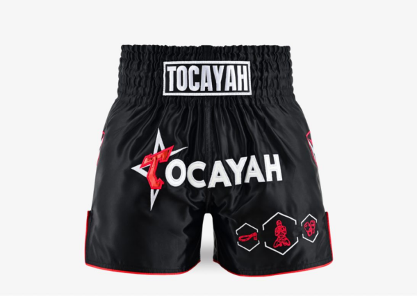 Tocayah Classic Spirit Muay Thai Short - Black - Image 2