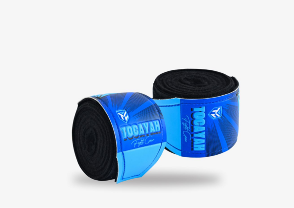 Tocayah Dragons Boxing Hand Wraps - Black / Light Blue - Image 2