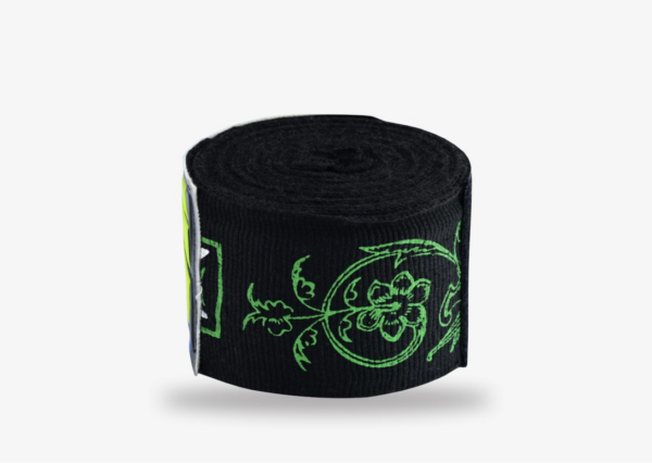 Tocayah Dragons Boxing Hand Wraps - Black / Neo Green - Image 6