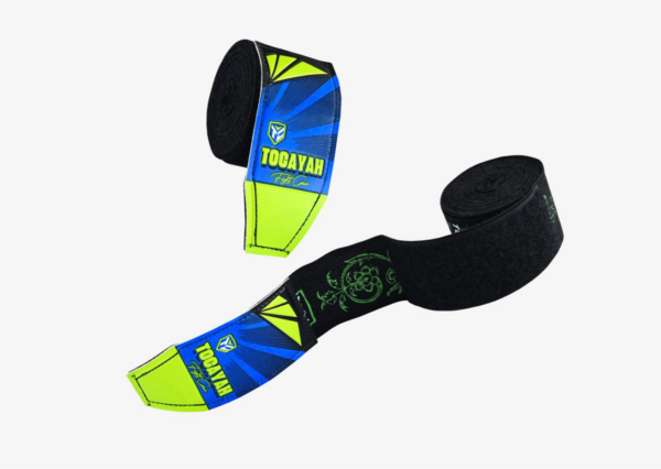 Tocayah Dragons Boxing Hand Wraps - Black / Neo Green - Image 8